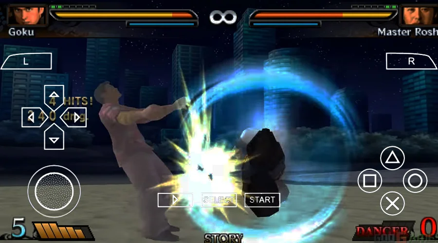 Gameplay Dragon Ball Evolution PSP