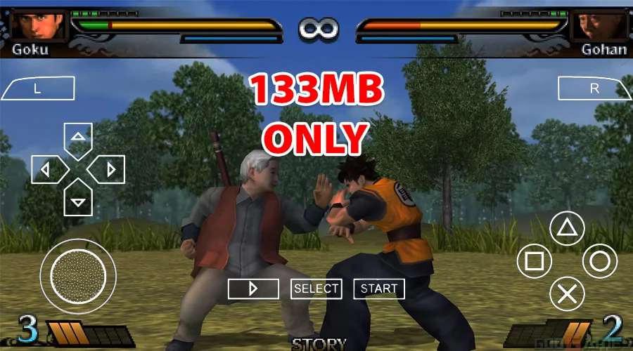 133MB] Dragon Ball Evolution Highly Compressed PSP ISO - APKcyber