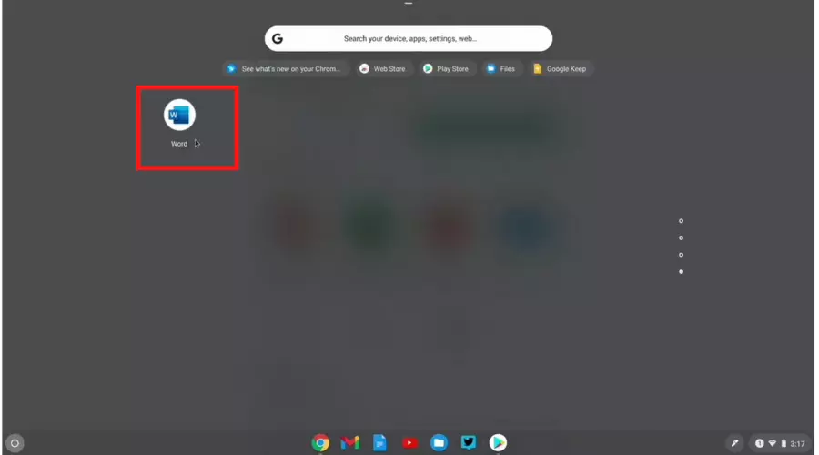 Chromebook Menu With Installed Apps From Playstore